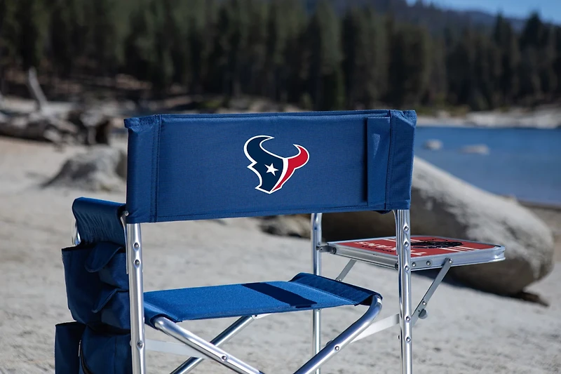 Picnic Time Houston Texans Sports Chair with Side Table