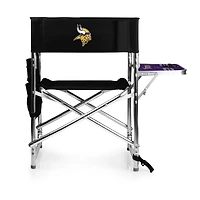 Picnic Time Minnesota Vikings Sports Chair with Side Table