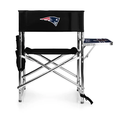 Picnic Time New England Patriots Sports Chair with Side Table