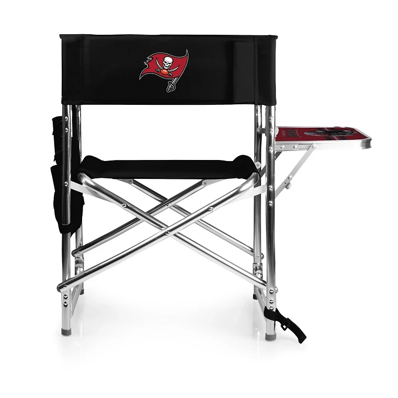 Picnic Time Tampa Bay Buccaneers Sports Chair with Side Table