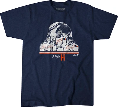 BreakingT Men's Houston Astros For The H Graphic Short Sleeve T-shirt