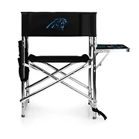 Picnic Time Carolina Panthers Sports Chair with Side Table