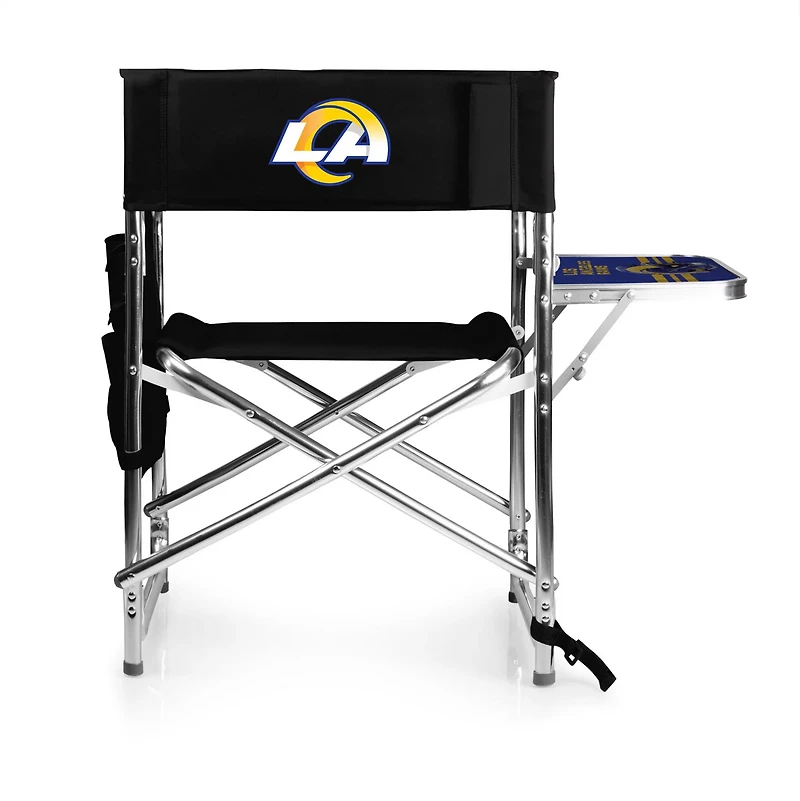Picnic Time Los Angeles Rams Sports Chair with Side Table