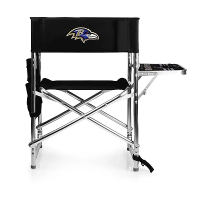 Picnic Time Baltimore Ravens Sports Chair with Side Table
