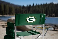 Picnic Time Green Bay Packers Sports Chair with Side Table