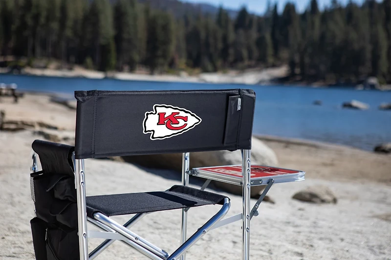 Picnic Time Kansas City Chiefs Sports Chair with Side Table