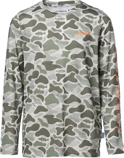 Magellan Outdoors Boys' Mallard Fish Camo Long Sleeve T-shirt