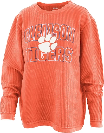 Three Square Women's Clemson University Maxima Comfy Cord Long-Sleeve T-Shirt