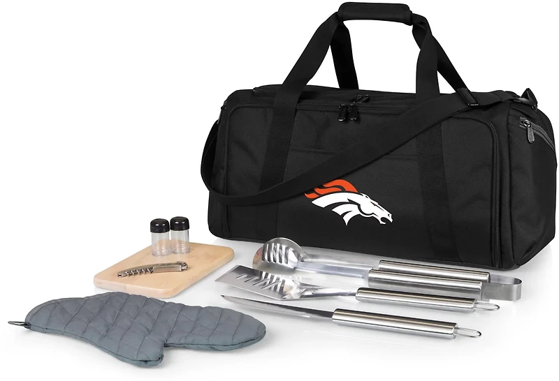 Picnic Time Denver Broncos BBQ Grill Set and Cooler Kit