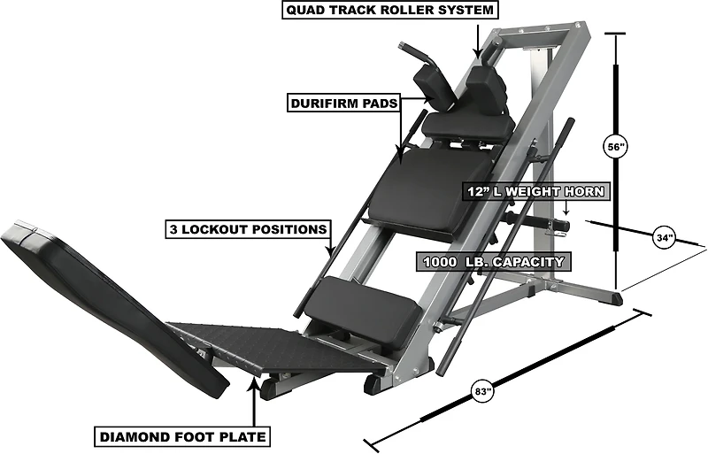G Fashion Style Leg Press Hack Squat Machine