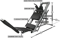 G Fashion Style Leg Press Hack Squat Machine