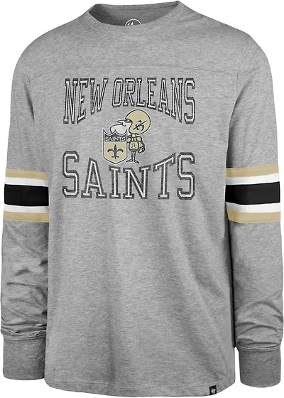 '47 New Orleans Saints Men's Vintage Cover Two Brex Long Sleeve T-shirt