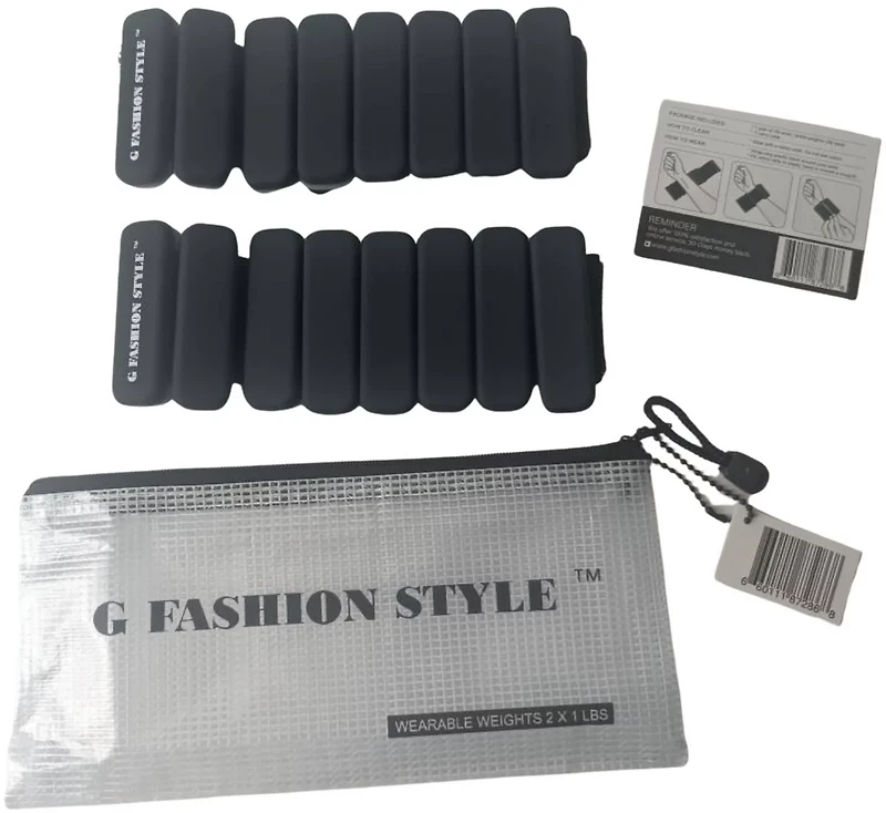 G Fashion Style Wearable Wrist and Ankle Weights 2-Pack