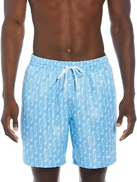 Nike Men's Swoosh Link 7 Volley Board Shorts