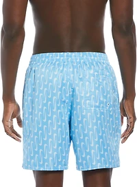 Nike Men's Swoosh Link 7 Volley Board Shorts