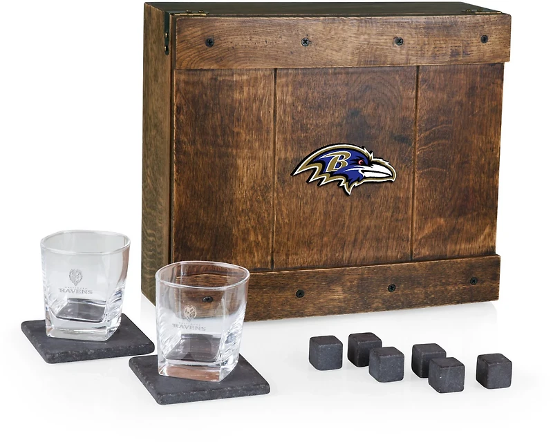 Picnic Baltimore Ravens Whiskey Box Gift Set