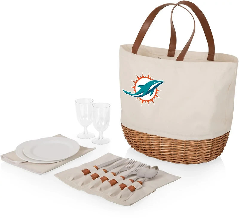 Picnic Time Miami Dolphins Promenade Picnic Basket Set