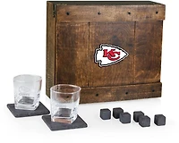 Picnic Time Kansas City Chiefs Whiskey Box Gift Set
