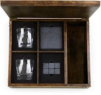 Picnic Time Oakland Raiders Whiskey Box Gift Set