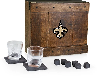 Picnic New Orleans Saints Whiskey Box Gift Set