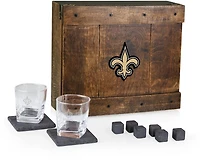 Picnic New Orleans Saints Whiskey Box Gift Set