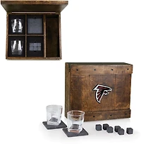 Picnic Time Atlanta Falcons Whiskey Box Gift Set