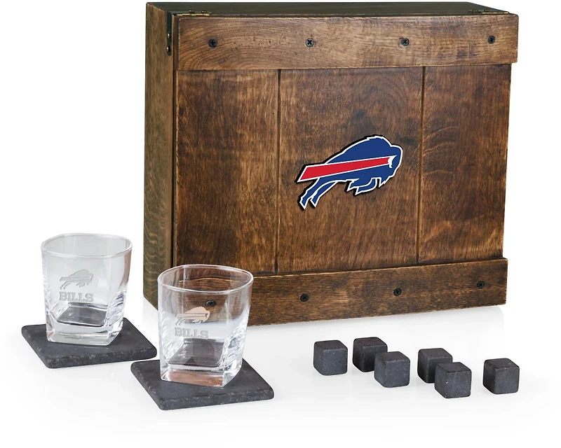 Picnic Time Buffalo Bills Whiskey Box Gift Set