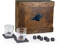 Picnic Time Carolina Panthers Whiskey Box Gift Set