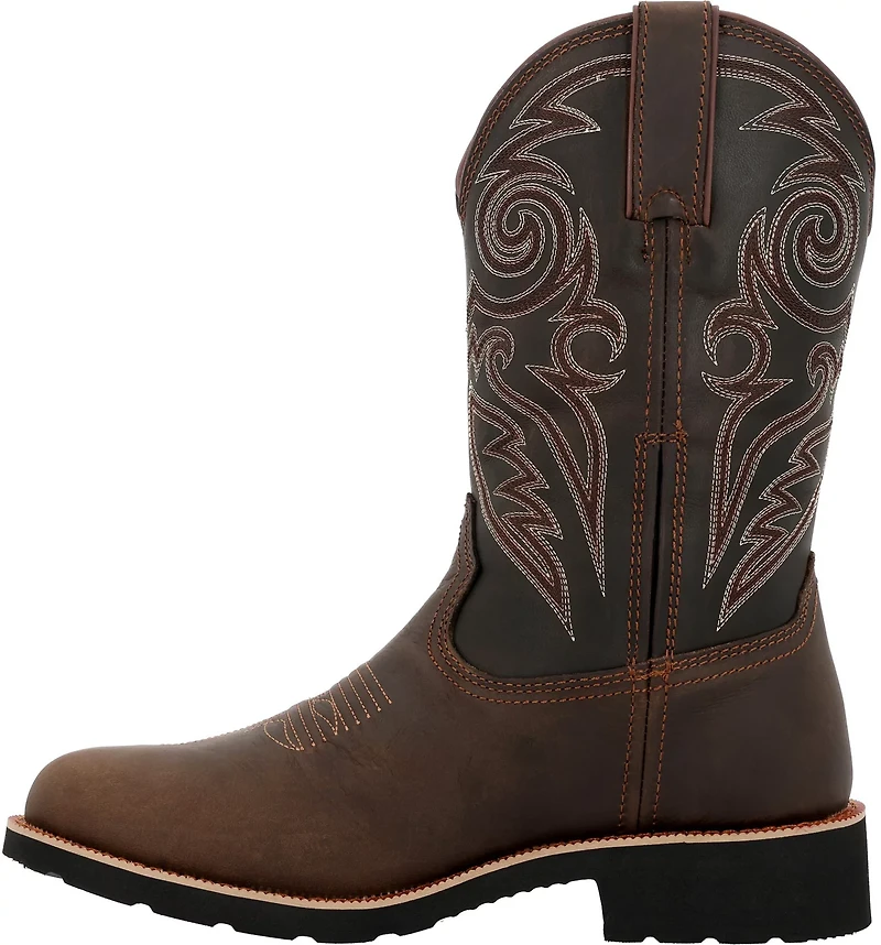 Rocky Men's Monocrepe Steel Toe Wellington Work Boots