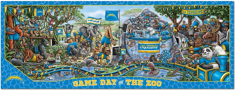 YouTheFan San Diego Chargers Game Day At The Zoo 500-Piece Puzzle
