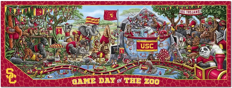YouTheFan University of Southern California Game Day At The Zoo 500-Piece Puzzle