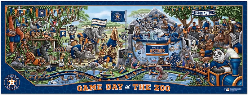 YouTheFan Houston Astros Game Day At The Zoo 500-Piece Puzzle