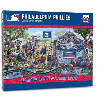 YouTheFan Philadelphis Phillies Game Day At The Zoo 500-Piece Puzzle