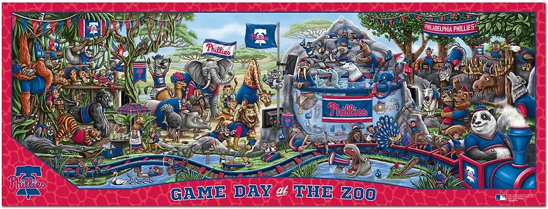 YouTheFan Philadelphis Phillies Game Day At The Zoo 500-Piece Puzzle