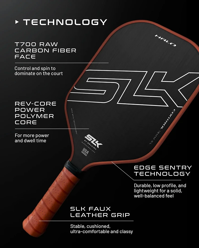Selkirk Sport Halo Power XL Raw Carbon Paddle