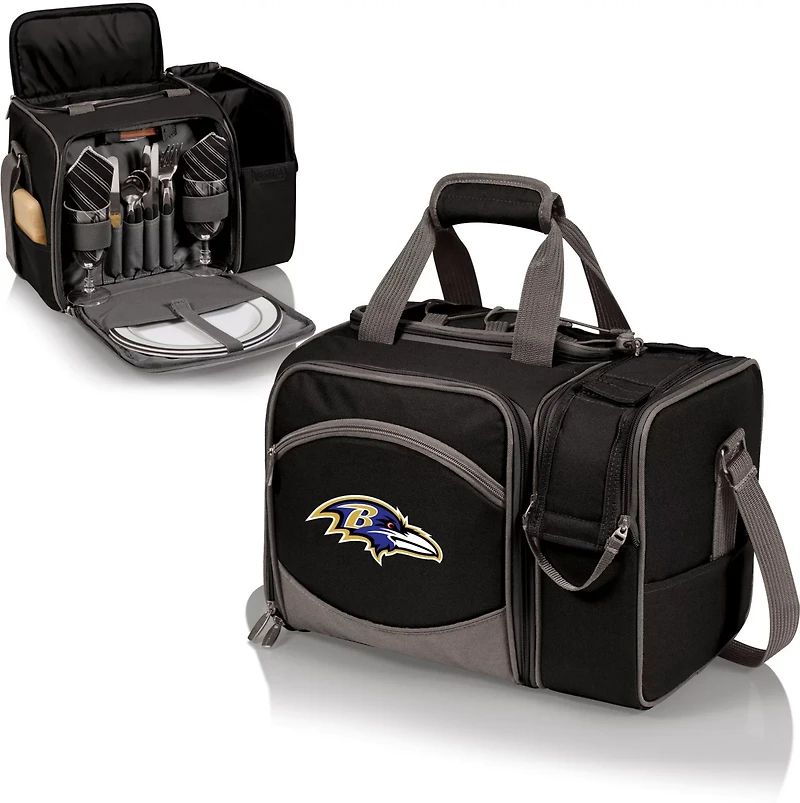 Picnic Time Baltimore Ravens Malibu Picnic Basket Soft Cooler