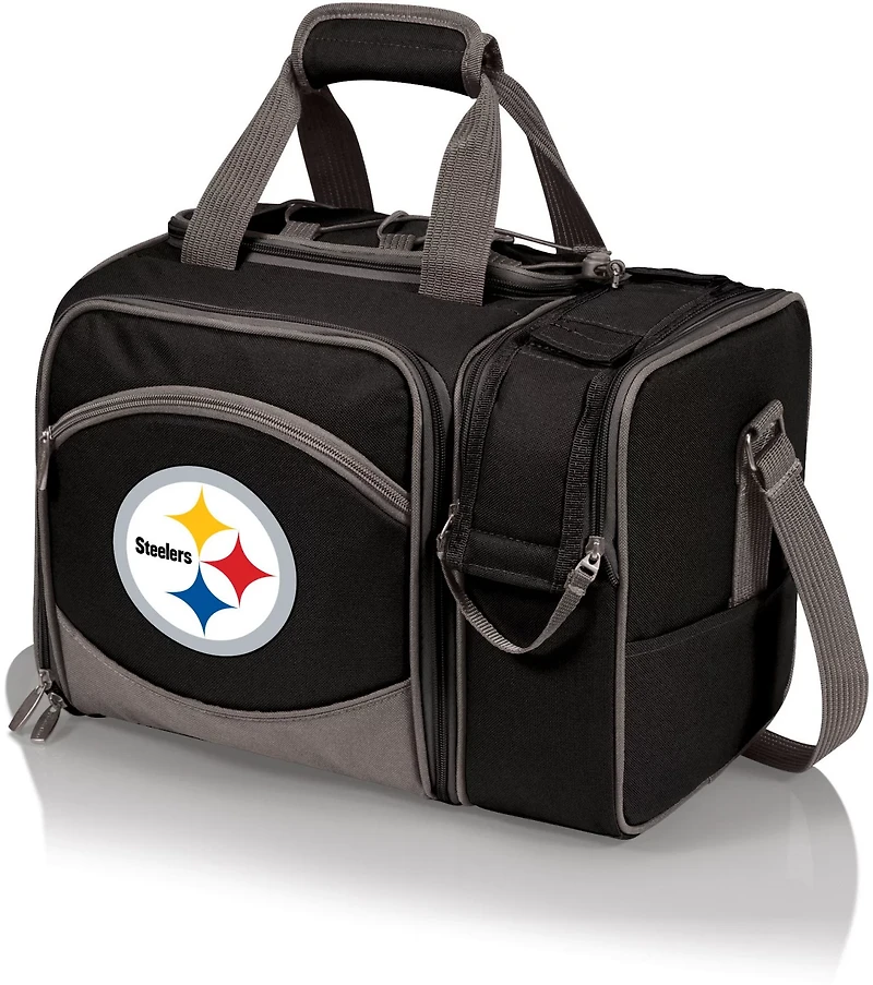 Picnic Time Pittsburgh Steelers Malibu Picnic Basket Soft Cooler