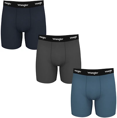 Wrangler Men's Stretch Boxer Briefs 3-Pack