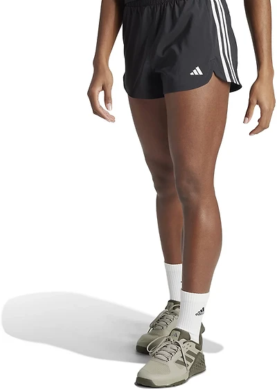 adidas Women's Pacer 3-Stripes Woven High Training Shorts 3