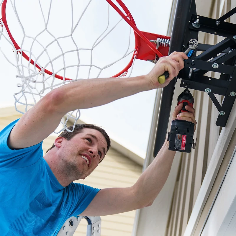 Lifetime 44 in Polycarbonate Basketball Backboard and Rim Combo