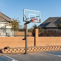 Lifetime Mammoth Bolt Down 60 in Glass Basketball Hoop