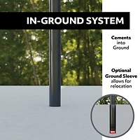 Lifetime Adjustable In-Ground 54 in Acrylic Basketball Hoop