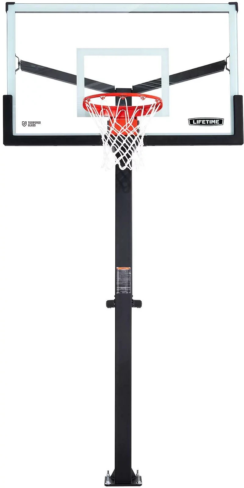 Lifetime Mammoth Bolt Down 60 in Glass Basketball Hoop
