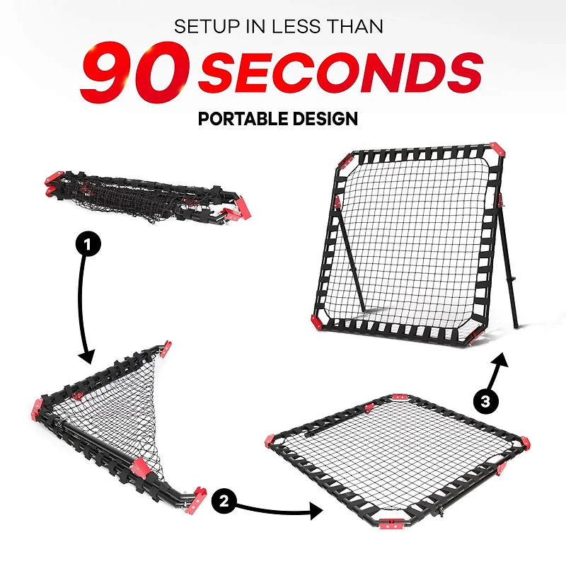 NetPlayz 4 ft x 4 ft Soccer Rebounder Net