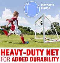 NetPlayz 4 ft x 2 ft x 3 ft Backyard PVC Soccer Goal