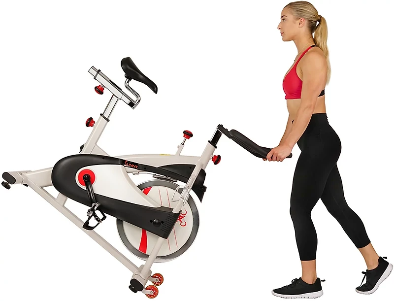 Sunny Health & Fitness Belt Drive Premium Indoor Cycling Bike