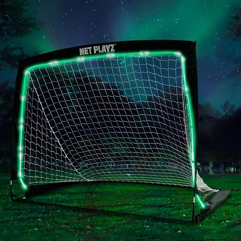 NetPlayz 4 ft x 3 ft x 3 ft Glow-in-the-Dark Portable Soccer Goal