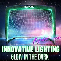 NetPlayz 4 ft x 3 ft x 3 ft Glow-in-the-Dark Portable Soccer Goal