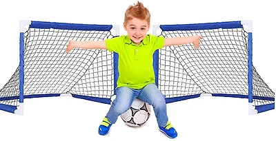 E-Jet Sport Kids' 3 ft x 2 ft x 2 ft Portable Soccer Goals 2-Pack
