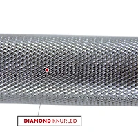 Sunny Health & Fitness 48 in Olympic Super Curl Bar with Ring Collars